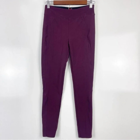 SPANX Micro Ribbed Control Top Skimmer Ankle Leggings Women's Size Medium - Picture 1 of 7